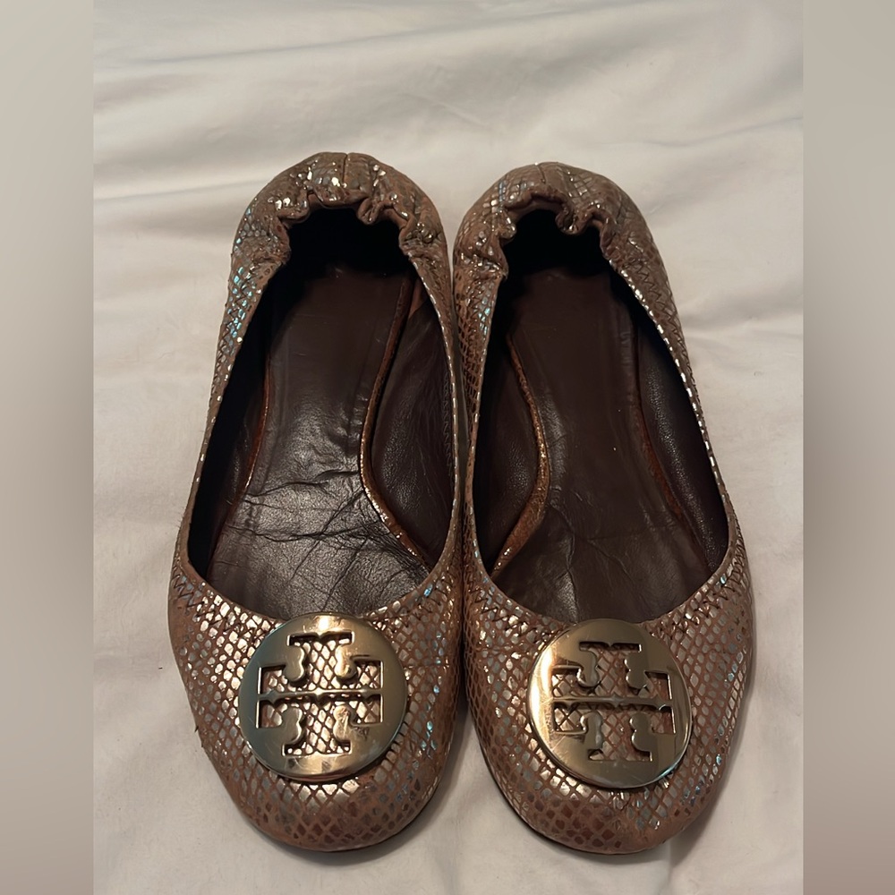 Tory Burch Women's Tan Ballet Flats